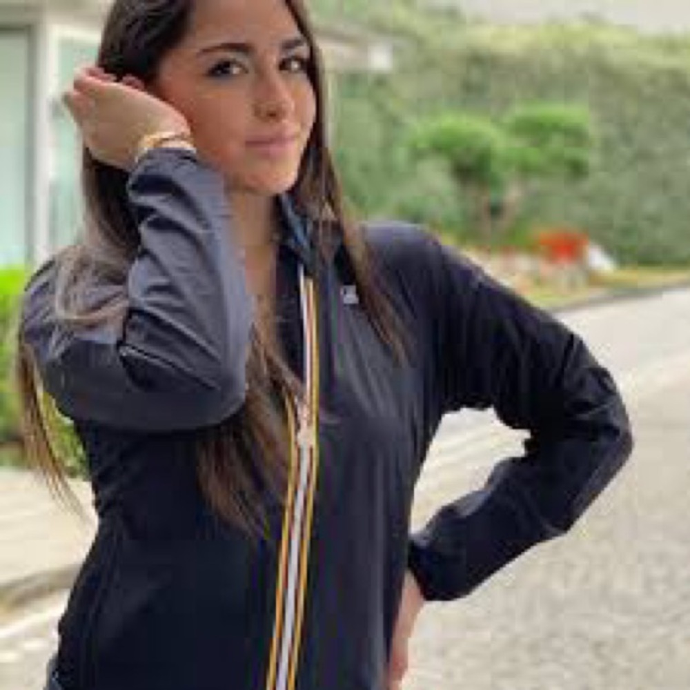 K-Way Black Windbreaker Lightweight Water-Resistant Hooded